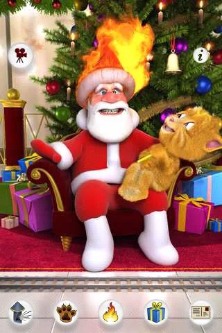 Talking Santa meets Ginger - screenshot