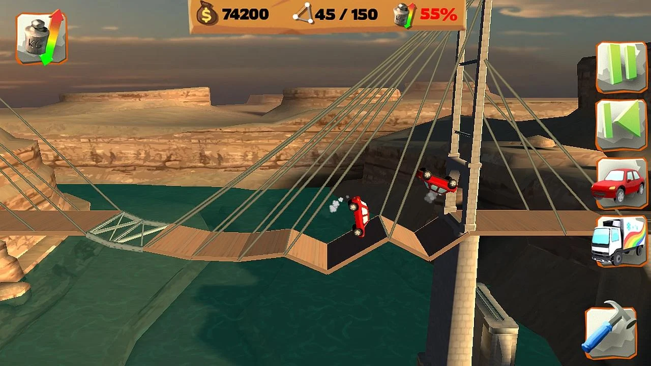  Bridge Constructor Playground: captura de tela 