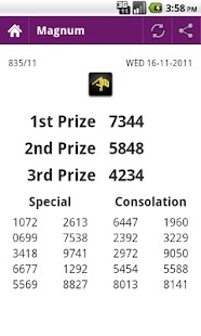 Lucky 4D result Screenshots 1