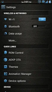 Leather Blue CM11/AOKP Theme - screenshot thumbnail