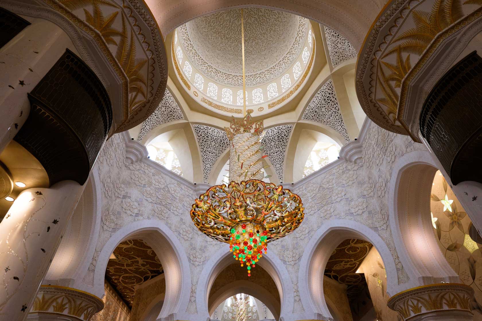 Chandelier in the Main Prayer Hall, Abu Dhabi