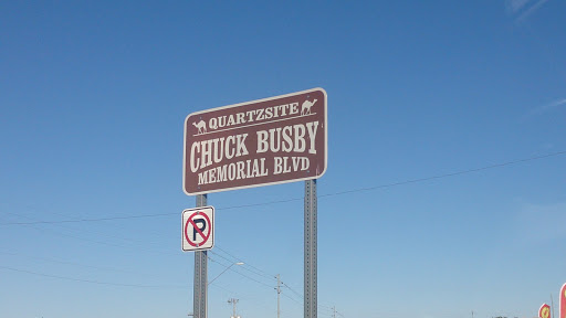 Chuck Busby Memorial Blvd Sign