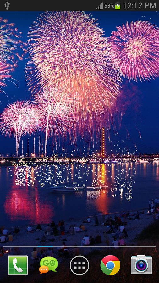 Fireworks Live Wallpaper FREE - screenshot