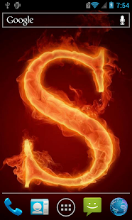How to get The fiery letter S live paper 2.0 unlimited apk for laptop
