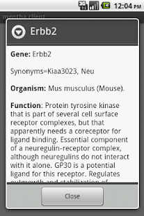   mentha the interactome browser- screenshot thumbnail   