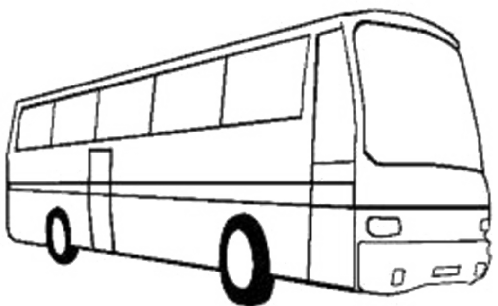 Koleksi Gambar Alat Transportasi Kartun Hitam Putih