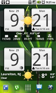 Sense Analog Clock Widget 24