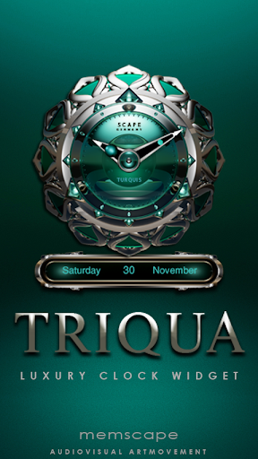 【免費生活App】TRIQUA Luxury Clock Widget-APP點子