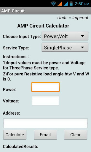 AMP Circuit Calculator