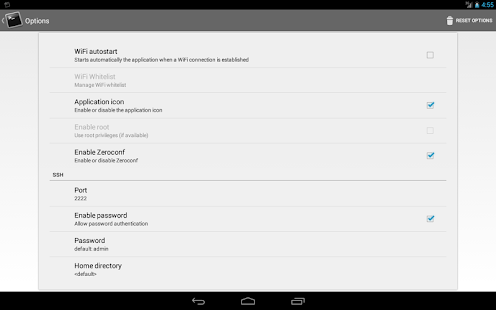 SSHDroid Screenshot