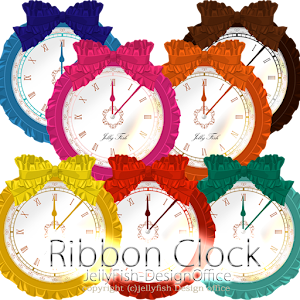 フリルリボンの時計ウィジェットパック.apk 1.0