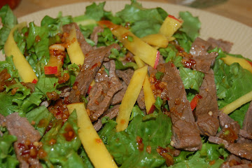 Flank Steak and Mango Salad