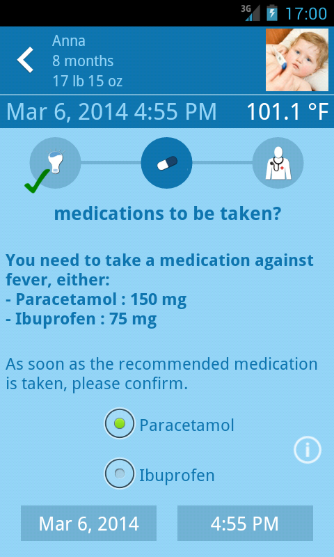 Fever Alert Screen 2