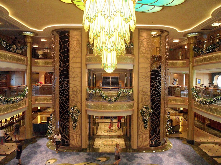 A look at the atrium aboard Disney Fantasy. 