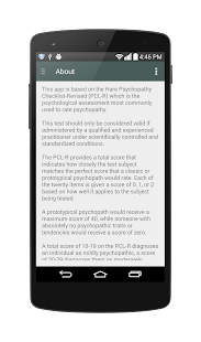 Psychopathy Checklist Screenshots 9