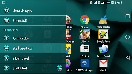 Polygons Teal Xperien Theme poster 11