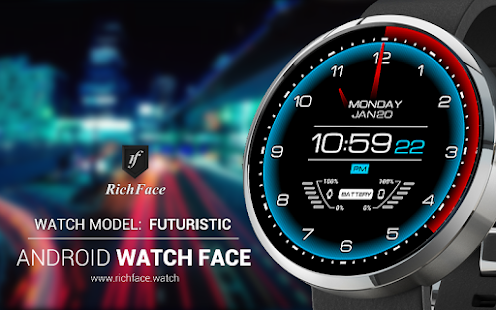 Futuristic Watch Face - screenshot thumbnail