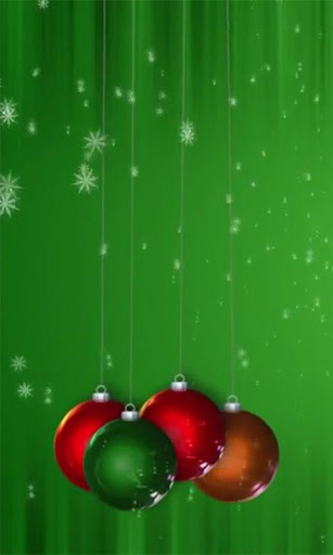 Christmas balls live wallpaper