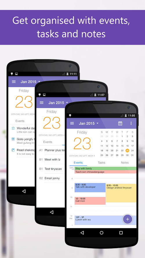 Android application Planner Plus - Daily Schedule screenshort