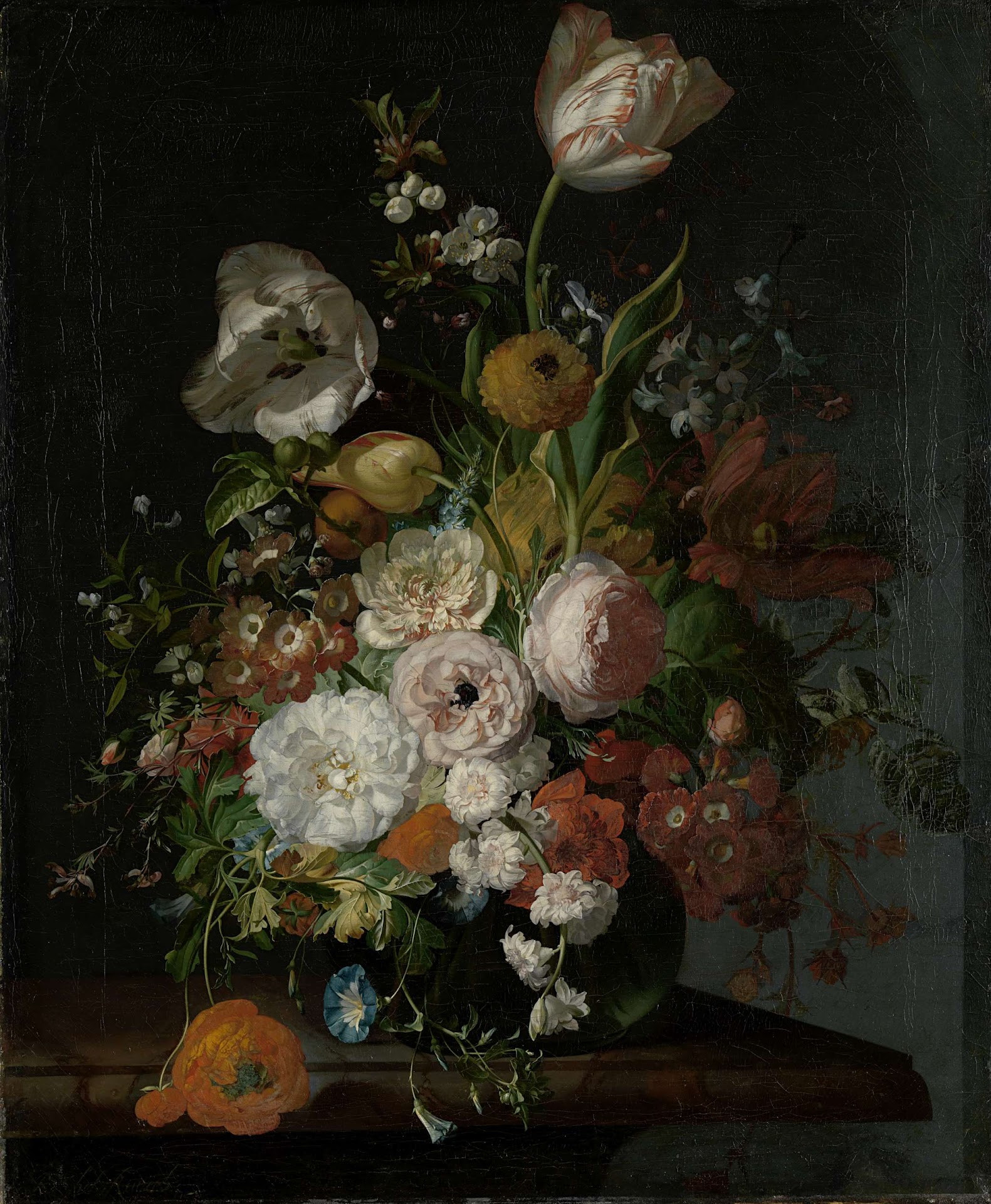 Glass Rachel - Life Flowers Rijksmuseum c. with in 1720 a Ruysch, - c. Vase, 1690 Still