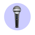 Status MC: Facebook via Voice icon