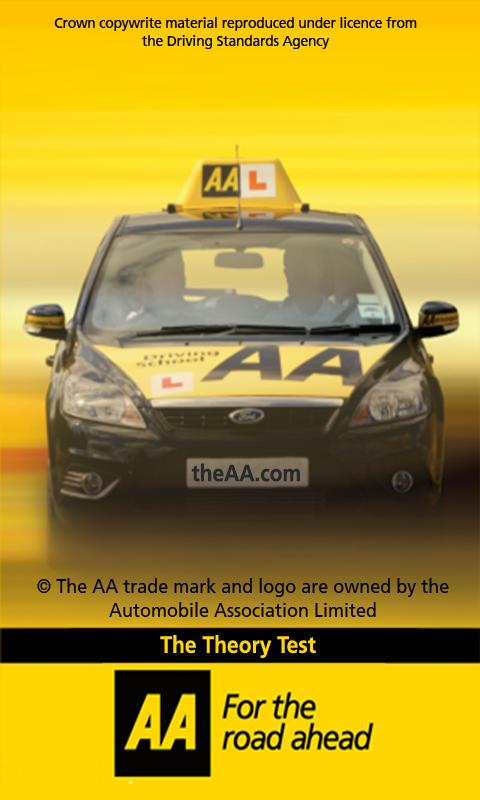 Android application AA Theory Test for Car Drivers screenshort