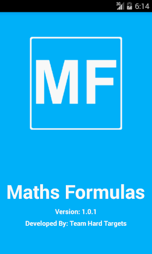 Maths Formulas