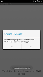 Mark All SMS Read Donate poster 4