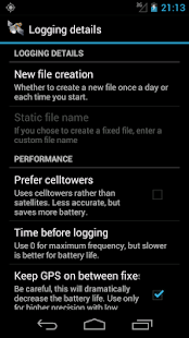 GPS Logger for Android - screenshot thumbnail