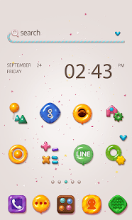 CandyCandy LINE Launcher theme Screenshots 0