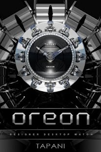 OREON Designer Clock Widget - náhled