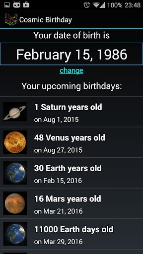 Cosmic Birthday