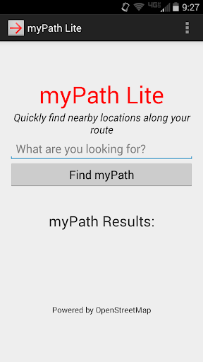 myPath - Locations Along Route