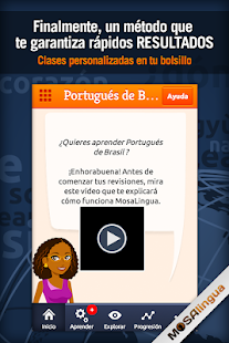 Captura de pantalla de la aplicacion Android Learn Brazilian Portuguese