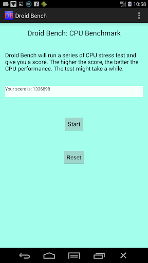Droid Bench: CPU Benchmark