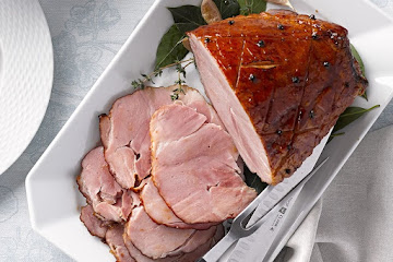 Maple-Bourbon Glazed Ham