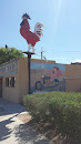 Giant Rooster Statute and Mural