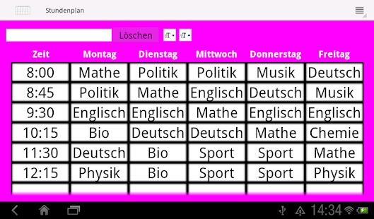 Timetable Screenshots 15