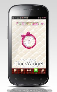 How to download ステッチリボンの時計ウィジェット☆ピンク 1.0 mod apk for pc