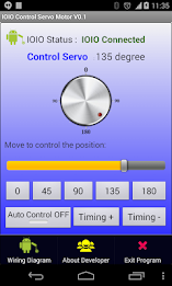 IOIO Servo Motor PWM Control poster 2