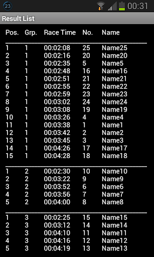 Race Timer Uni