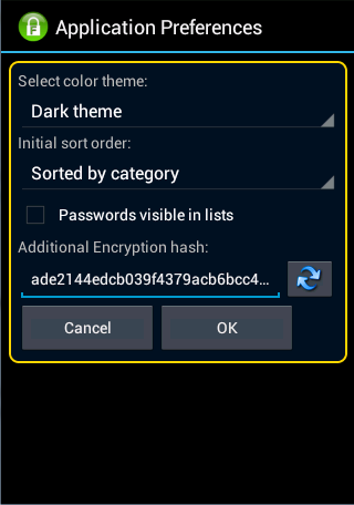 Friendly Password Safe - screenshot