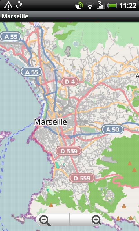 Marseille Sreet Map Screen 1