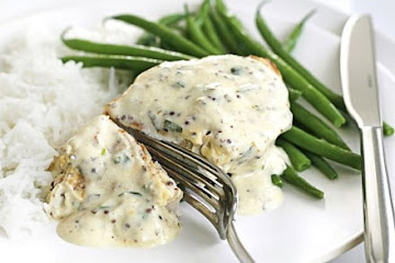 Creamy mustard & tarragon chicken