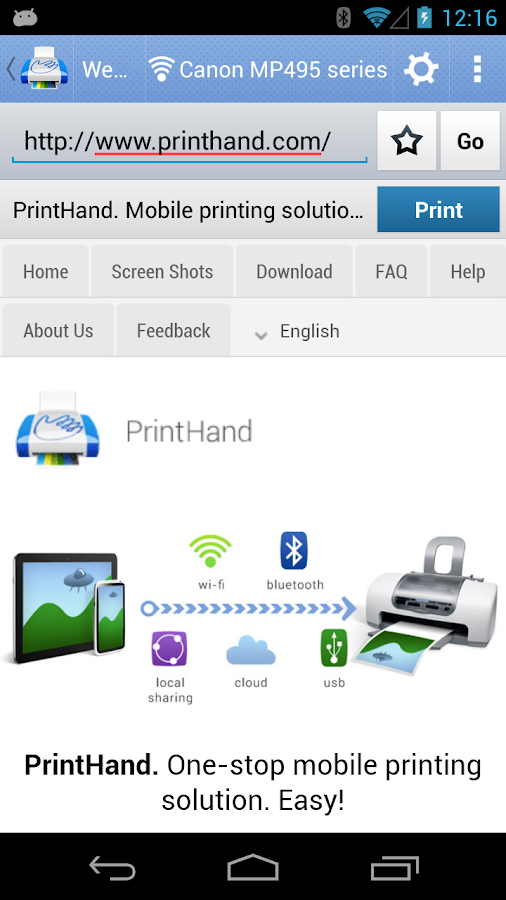 PrintHand Mobile Print - screenshot