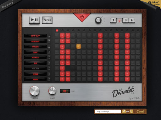 Web audio drum machine deals
