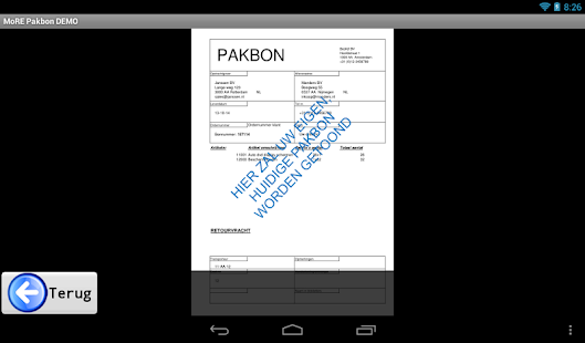 MoRE Pakbon App Demo Screenshots 11