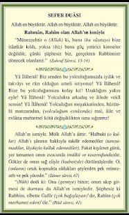 Meninggalkan jalan dan memasuki rumah dikala Anda kembali dari perjalanan dan masakan untu Download Aplikasi Sefer Duası apk gratis untuk Android