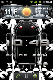 beautiful weather widget black