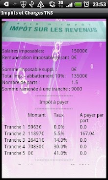Impot et Charges Sociales 2012